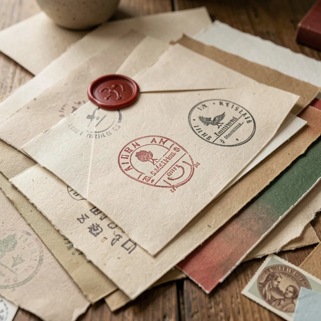 Paper textures and materials